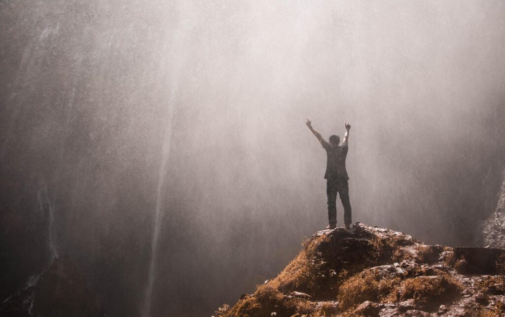 Man empowered hilltop