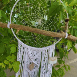 Capteur de rêve 14'' quartz fumer